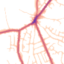 Daytime road noise heatmap for BL8 4EH