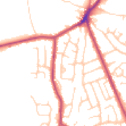 Daytime road noise heatmap for BL8 4EN
