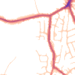 Daytime road noise heatmap for BL8 4HH