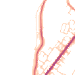 Daytime road noise heatmap for BL8 4NF