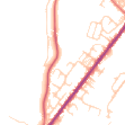 Daytime road noise heatmap for BL8 4NJ