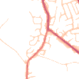 Daytime road noise heatmap for BL8 4QA