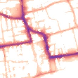 Daytime road noise heatmap for BN11 1AH