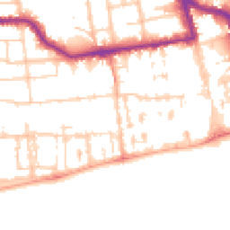 Daytime road noise heatmap for BN11 1AW