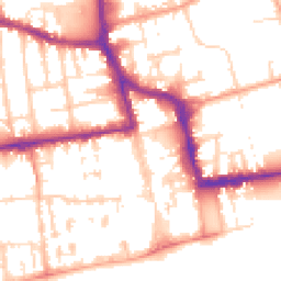 Daytime road noise heatmap for BN11 1BA