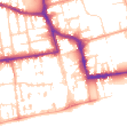 Daytime road noise heatmap for BN11 1BE