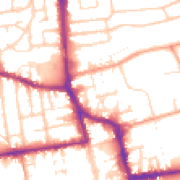 Daytime road noise heatmap for BN11 1DD