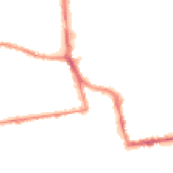 Night-time road noise heatmap for BN11 1DY