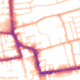 Daytime road noise heatmap for BN11 1DZ