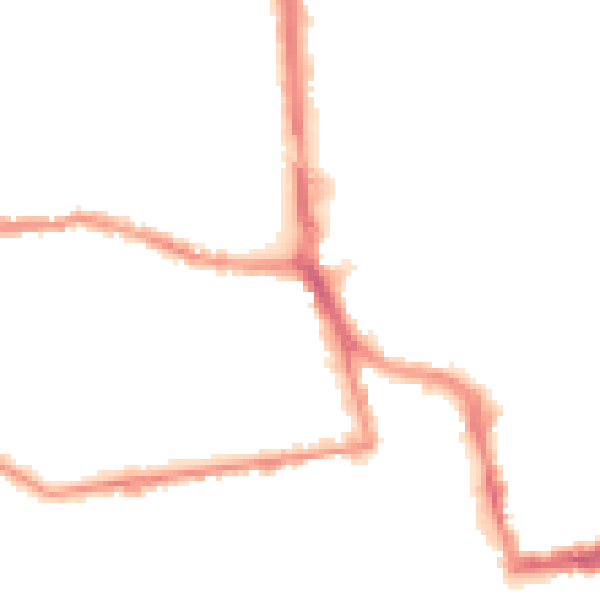 Night-time road noise heatmap for BN11 1GY