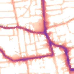 Daytime road noise heatmap for BN11 1HX