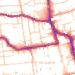 Daytime road noise heatmap for BN11 1JB