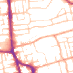 Daytime road noise heatmap for BN11 1JY