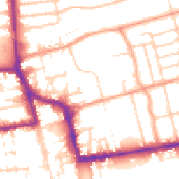 Daytime road noise heatmap for BN11 1NB