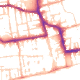 Daytime road noise heatmap for BN11 1PZ