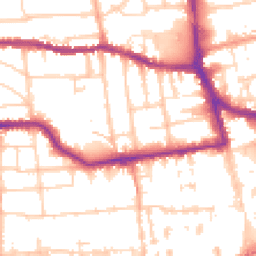 Daytime road noise heatmap for BN11 1XB
