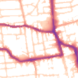 Daytime road noise heatmap for BN11 1XG