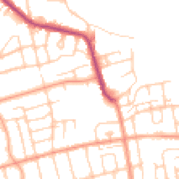 Daytime road noise heatmap for BN11 2AJ