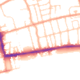 Daytime road noise heatmap for BN11 2BE