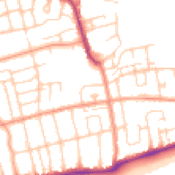 Daytime road noise heatmap for BN11 2EB