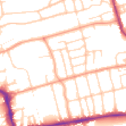 Daytime road noise heatmap for BN11 2JE