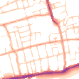 Daytime road noise heatmap for BN11 2JZ