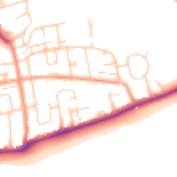 Daytime road noise heatmap for BN11 2PD