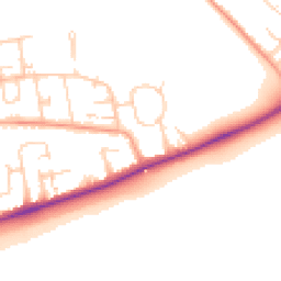 Daytime road noise heatmap for BN11 2PJ