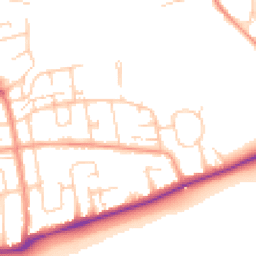 Daytime road noise heatmap for BN11 2PY