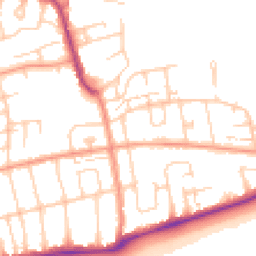 Daytime road noise heatmap for BN11 2SL