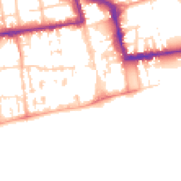 Daytime road noise heatmap for BN11 3AX