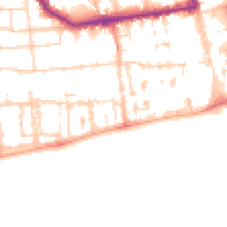 Daytime road noise heatmap for BN11 3BY