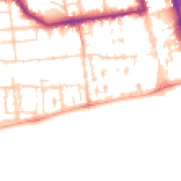 Daytime road noise heatmap for BN11 3DB