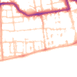Daytime road noise heatmap for BN11 3GB