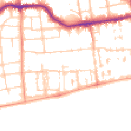 Daytime road noise heatmap for BN11 3HL