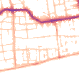 Daytime road noise heatmap for BN11 3HR