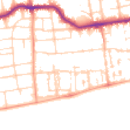 Daytime road noise heatmap for BN11 3HS