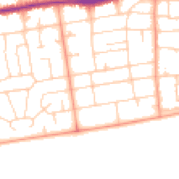 Daytime road noise heatmap for BN11 3LL