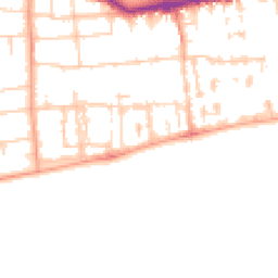 Daytime road noise heatmap for BN11 3LZ