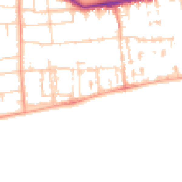 Daytime road noise heatmap for BN11 3LZ