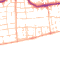 Daytime road noise heatmap for BN11 3NE