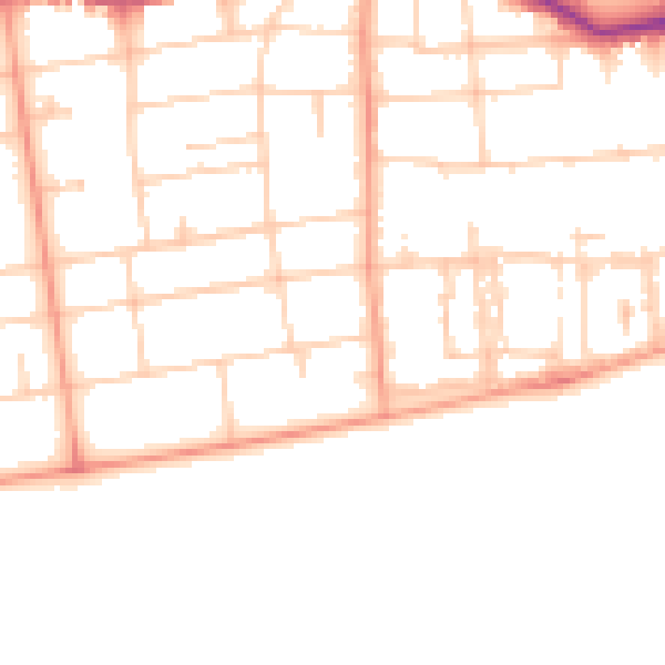 Daytime road noise heatmap for BN11 3NU