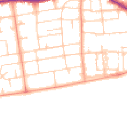 Daytime road noise heatmap for BN11 3RS
