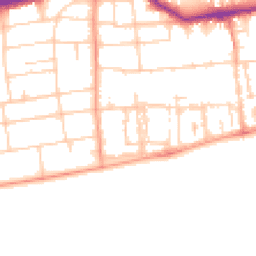 Daytime road noise heatmap for BN11 3SB