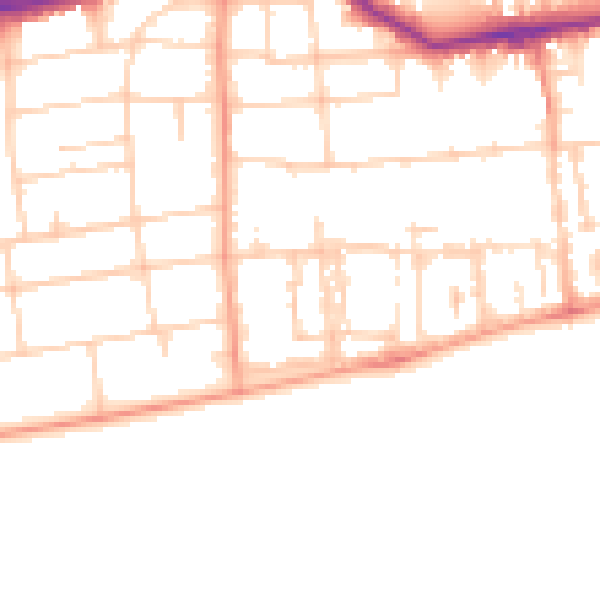 Daytime road noise heatmap for BN11 3SB