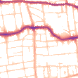 Daytime road noise heatmap for BN11 4AJ
