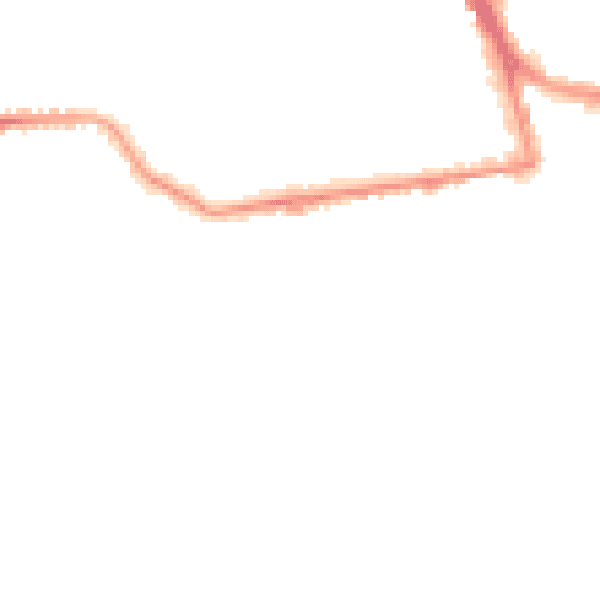 Night-time road noise heatmap for BN11 4BF