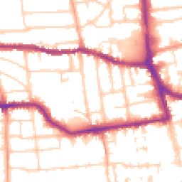 Daytime road noise heatmap for BN11 4DZ