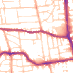 Daytime road noise heatmap for BN11 4EL