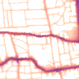 Daytime road noise heatmap for BN11 4EN